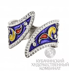 Кольцо "Цветок" из серебра