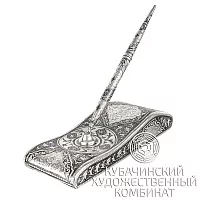 Подставка с ручкой из серебра