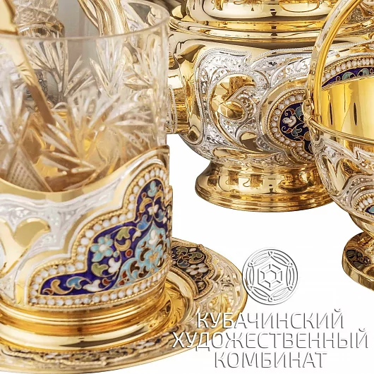 Чайный сервиз из серебра на 600 мл