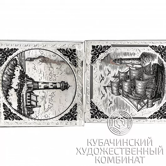 Портсигар из серебра