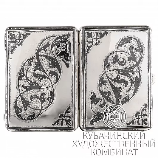 Портсигар из серебра