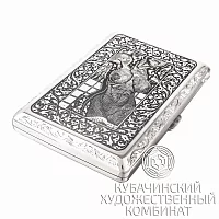 Портсигар из серебра