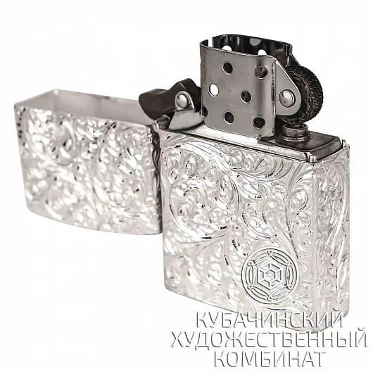 Зажигалка серебряная 