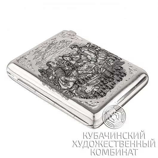 Портсигар из серебра