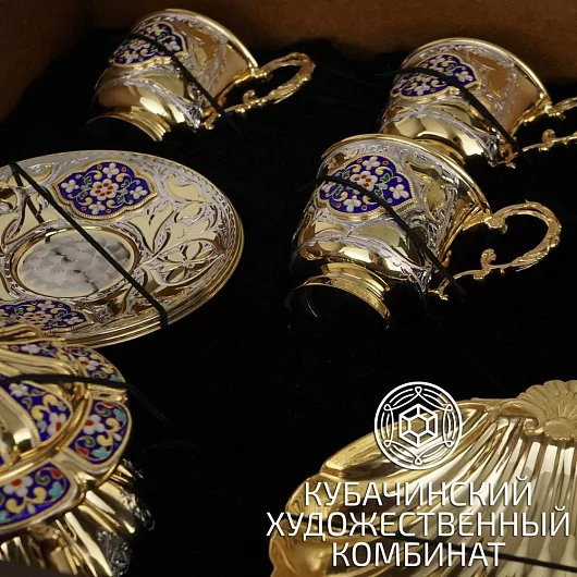 Чайный набор из серебра на 500 мл