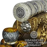 Набор для виски "ЦАРЬ-ПУШКА" из серебра на 1000 мл