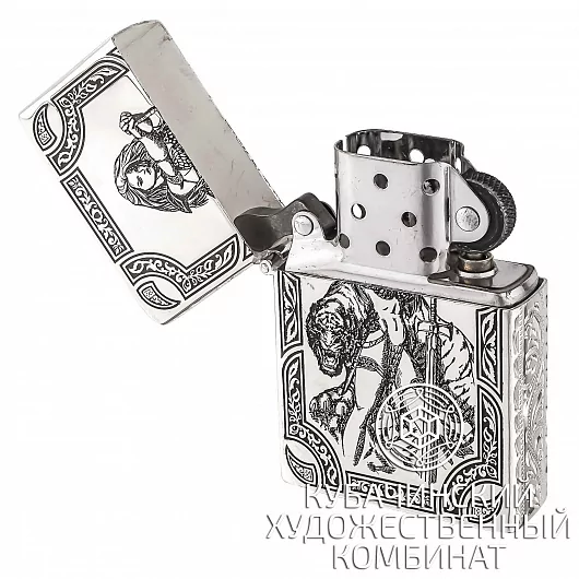 Зажигалка серебряная