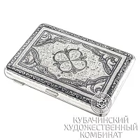 Портсигар серебряный