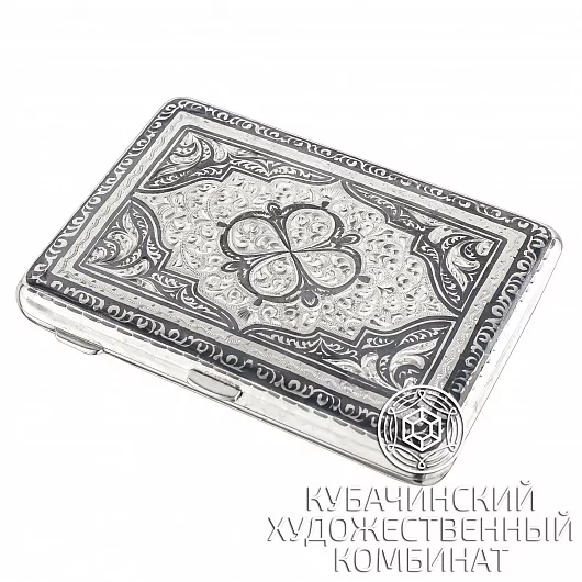 Портсигар серебряный