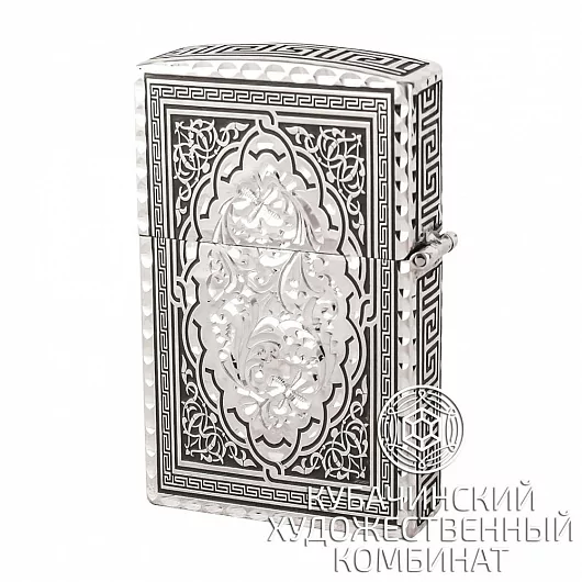 Зажигалка серебряная 