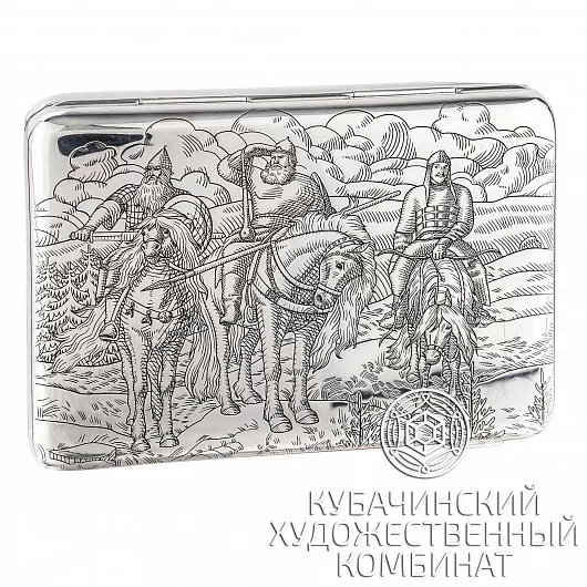 Портсигар из серебра 