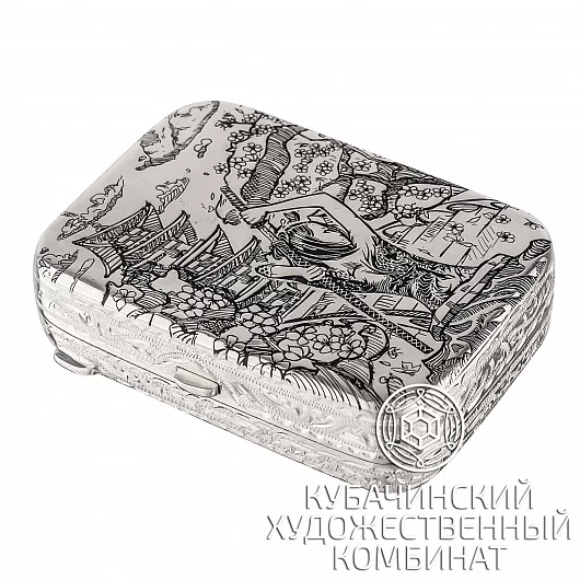 Таблетница из серебра