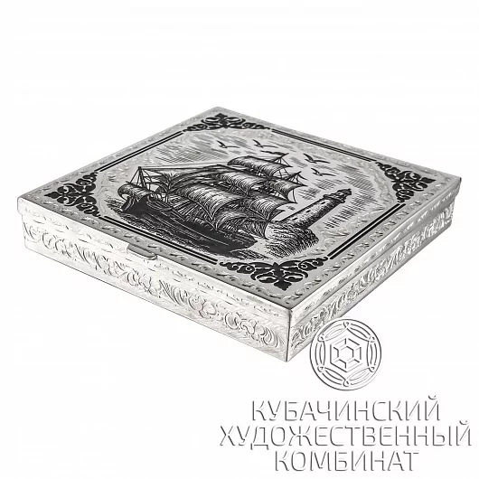 Портсигар из серебра