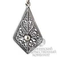 Серьги ручной работы из серебра 925 пробы