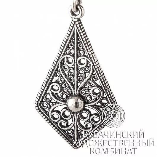 Серьги ручной работы из серебра 925 пробы