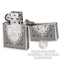 Зажигалка серебряная 