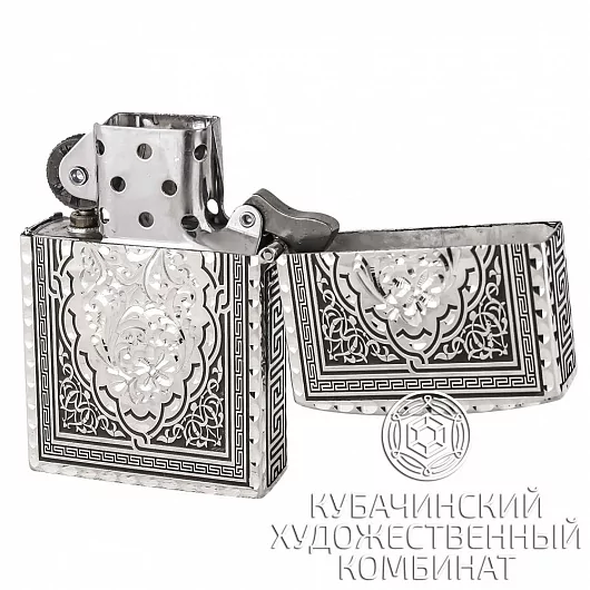 Зажигалка серебряная 