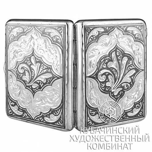 Портсигар из серебра