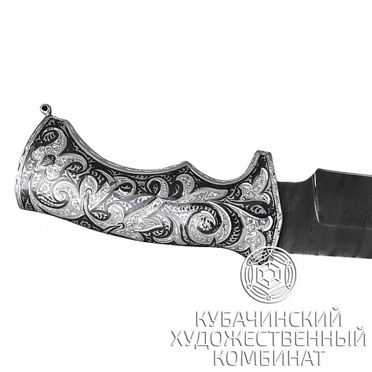 Нож серебряный