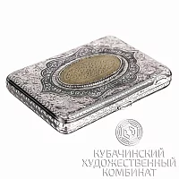 Портсигар ручной работы из серебра