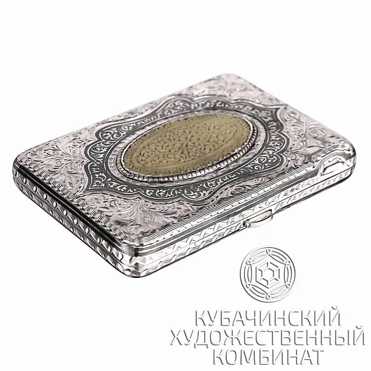 Портсигар ручной работы из серебра
