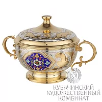 Сахарница из серебра на 290 мл