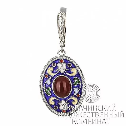 Серьги "Капля" из серебра