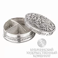 Таблетница из серебра